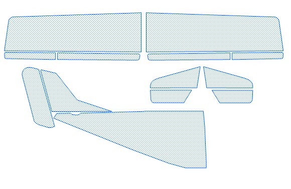 Sail set for BestOff SkyRanger drawing CAD